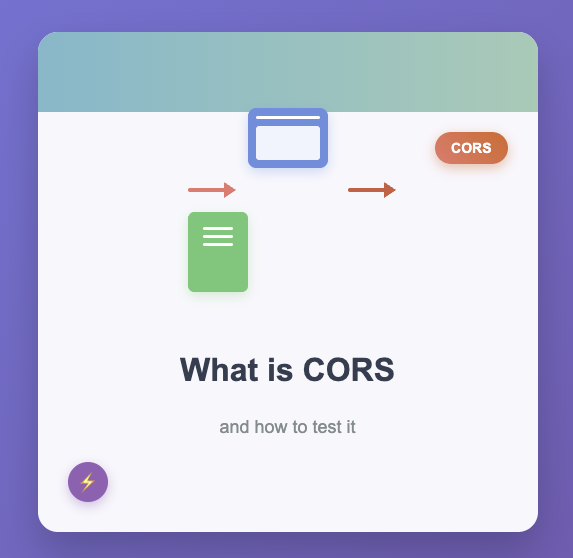 article image representing what is cors and how to test it